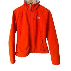 The North Face Apex Bionic Softshell Jacket Womens Medium Orange Full Zip Coat